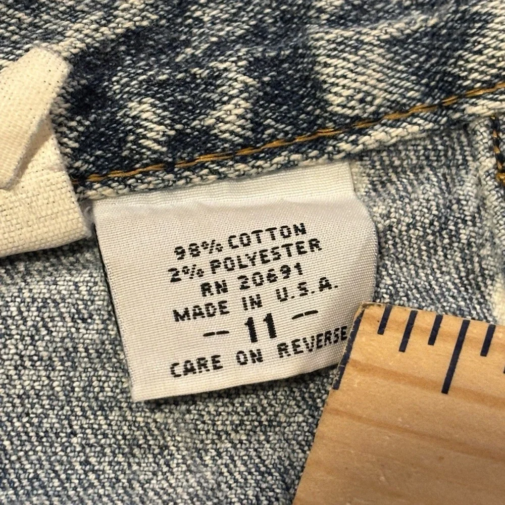 Vintage 80s Cap Ferrat Jeans Womens 11 (26x28) High Rise Acid Wash Ankle Bow USA
